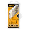 INGCO HSS Super Select AKDB0801 - Set di 8 punte per trapano elicoidale