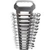 TITAN Tools 17367 - Set di 12 chiavi combinate a cricchetto con testa flessibile, 12 punti, 72 denti