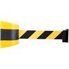 AQCDPJYU Barriera a nastro retrattile fissa da parete - Nastro isolante for il controllo della folla e barricate for installazione a parete(Yellow,2meters)