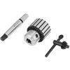 CHICIRIS Mandrino per trapano, 1-13mm Capacità Acciaio al carburo Arbor Chiave Tipo Druck Chuck Mini Tornio