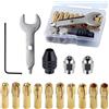 Generico Porta Punta - Adattatore In Acciaio Da 0.5-3.2mm Con - 15 Pezzi Set Collet Cambio Rapido | Per Foratura Fresatura Tornitura Incisione Lavorazione Metalli Officina Industriale Meccanico