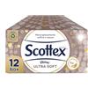 Scottex Ultra Soft Box Fazzoletti, 12 Box da 80 Fazzoletti