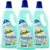 Emulsio Ravviva Gres Detergente Pavimenti per Grès Porcellanato Lucido o Opaco Formula con Agente Antirideposito Protettivo Profumo di Fiori Bianchi e Ylang-Ylang a Lunga Durata - 3 Flaconi da 750ml