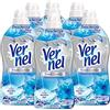 Vernel Fresh Control Freschezza Glaciale Ammorbidente Concentrato Profumo Lunga Durata con Intensa Sensazione di Extra Freschezza - 6 Flaconi da 1,15 Litri
