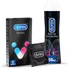 Durex Sync Preservativi Ritardanti per Lui e Stimolanti per Lei, 6 Profilattici + Durex Eternal Connection, Gel Lubrificante Intimo, da 50 ml