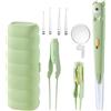 Générique Kit Di Pulizia Orecchie - Cucchiaio Portatile Di Eliminazione Del Cerumen | Kit di Pulizia 'orecchio Completo,Per Adulti Adolescenti Casa Viaggio Campeggio