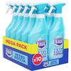 Viakal Anticalcare Detersivo Spray Doccia Senza Risciacquo, 10 x 500 ml, Rimozione del Calcare fino al 100%, Pulito brillante, Brillantezza che dura a lungo