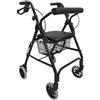 Intermed Rollator Montreal Mini. Deambulatore con 4 Ruote, Sedile Imbottito e Cestino. Larghezza totale 52 cm. RA-215165M INTERMED
