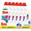 Dixan Detersivo Lavatrice Liquido Lavanda, confezione da 126 lavaggi