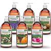 Kitama MyThaiMassage Massage Oil Aroma Set 6 x 1000ml - profumi essenziali gelsomino, rosa, arancia, lavanda, citronella