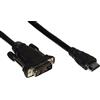 LINK LKCHDVI20 - Cavo di collegamento digitale HDMI a DVI-D (2 m, nero) - Connettori maschio con viti di sicurezza - Conduttori in rame schermati e contatti dorati per segnale 4Kx2K
