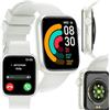 FOREVER Smartwatch IGo Watch 3 Bianca - Smartwatch Donna e Uomo 1,83 - Orologio Sportivo con Podometro e Monitoraggio del Sonno - Android iOS - Smart Watch Impermeabile IP67