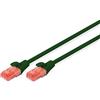 DIGITUS CAT 6 U-UTP Patch Cable, 3m, cavo di rete LAN DSL Ethernet, LSZH, rame, AWG 26/7, verde, Cat-6 - 3 m, Cavo patch - U-UTP - LSZH