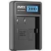 ayex Caricatore USB adatto per batteria agli ioni di litio Nikon EN-EL3e, ricarica tramite presa USB, ad esempio su laptop, power bank o PC, con display LCD illuminato con indicatore di carica