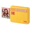 KODAK Mini 3 Retro 4PASS Stampante Fotografica Portatile (7.6x7.6cm) + 8 Fogli, Giallo