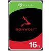 Seagate IronWolf, 16TB, Hard Disk SATA da 6GBit/s, HDD, CMR 3,5 7.200 RPM, Cache da 256 MB per NAS con Sistema RAID, 3 anni Rescue Services (ST16000VN001)