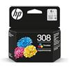 HP Cartuccia Originale HP 308C tricolore (7FP20UE) per Hp Envy 6110,6120,6130,6132,6530,6532