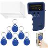 Generico Lettore scrittore, duplicatore fotocopiatrice - Duplicatore di carte per copiatrice di carte d'identità portatile,Elettrodomestici scanner ID portatili da 125 KHz con 6 tag scrivibili per ca