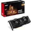 acer Nitro Radeon RX 9060 XT - Scheda grafica AMD (16 GDDR6, 128 bit, PCIe 5.0 x16, 1 HDMI 2.1a 2 X DP 2.1b) 2 X Nitro FrostBlade, 1 X 8 pin, Slot Space: 2