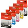 Canon Cartucce originali PGI-5 CLI-8 PGI-5bk, CLI-8bk, per PIXMA ip4200, ip4300, ip4500, ip5300, M500, MP530, MP600, MP610, MP800, MP810, MP830, MP960
