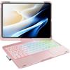 doqo Custodia Tastiera iPad Air 11 & iPad Pro 11 & Trackpad,Rotazione 360° | Digitazione tipo laptop, retroilluminata 7 colori, per iPad Air 11 M4/M3/M2, Air 5/4 & Pro 11 1ª-4ª Gen, Supporto Penna