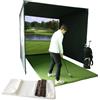 YIJIEHH Schermo a impatto simulatore di golf per interni, schermo ad impatto HD, superficie di proiezione HD trasparente, installazione con corda o gancio, per allenamento da golf indoor outdoor da uomo, 3 x