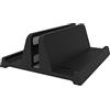 Generic Supporto verticale per computer portatile, supporto regolabile per laptop, supporto per tablet, supporto piatto sicuro per tablet, supporto da scrivania per notebook (nero)