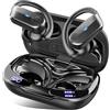 Ordtop Cuffie Bluetooth 5.4 Sport, Auricolari Bluetooth 70 Ore HiFi Stereo,Cuffie Wireless Impermeabili IPX8,4 ENC Cancellazione Rumore Mic,Con Display a LED, Headphones Per Corsa e Sport Estremi, USB-C