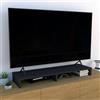 Henor supporto per monitor rialzo TV in legno 115 x 35 x 12 cm mobile TV portata 90 kg Grafite