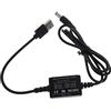 Ruiogoe Cavo da USB a CC 5,5 x 2,1 mm con foro rotondo da 5 V a 12 V cavo di ricarica cavo di alimentazione