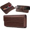 ZORSOME Custodia in pelle di alta qualità con clip per cintura per iPhone 15 14 13 12 Pro Max, 15 14 Plus, 14 Plus, per Galaxy S23 S22 S21 Ultra S23 FE custodia per cellulare (marrone)