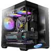 Tiburcc Computer Gaming PC Panoramico mini doppia camera (R5 7500F, RTX 5070 12GB) 32GB RAM 1TB NVMe WIFI Bluetooth