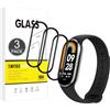 E-Hamii [3 Pezzi] Vetro Temperato Infrangibile 9H Compatibile con Xiaomi Mi Smart Band 8,[Cristallo HD Chiaro]Pellicola Salvaschermo da 0,33 mm per Xiaomi Mi Smart Band 8