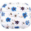 Arseaiy Custodia per AirPods 3, elegante custodia per AirPods per donne ragazze, simpatici motivi Gardenia Custodia rigida protettiva portatile e antiurto Air Pods3 Custodia frontale LED visibile