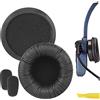 GEEKRIA - Cuscinetti di ricambio in pelle proteica in schiuma compatibile con cuffie BlueParrott B250-XTS, B250-XT Plus, B250-XT, B250, B150 con rivestimento in schiuma e cuscinetti auricolari