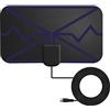 A/A Antenna HD per interni | Antenna TV digitale 4K HD | Portata lunga 3600 miglia, amplificatore interno amplificatore segnale HDTV antenna digitale per DVB-T A/a