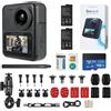 KanDao QooCam 3 Action Camera, Moto Combo, 5.7K 62MP Foto 60fps Flawless 360 Video Camera, Dual 1/1.55 Sensori meglio per la registrazione Vlog Camera, Super stabilizzazione impermeabile