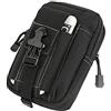 K-S-Trade Custodia per Sony Cyber-Shot DSC-HX90V Compatibile con Sony Cyber-Shot DSC-HX90V Marsupio Nero Custodia Compatibile con Fotocamera Compatta Borsa Caso Scomparti Supplementari con Spazio