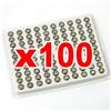 Generico 100 BATTERIE ALKALINE PILE AG3 LR41 LR192 OROLOGI GIOCATTOLI SG3 384 392 SR736
