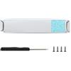 YunYiYi Kit di cuscinetti di ricambio compatibili con cuffie Bose QuietComfort 45 QC45 QC35 QC35 II SE (QC SE), facile installazione fai da te, parti in pelle proteica (bianco)