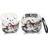 LEWOTE Compatibile con Apple Airpods 4 Custodia Protettiva Divertente e Carina con Copertura a Cartone Animato e Portachiavi [Serie One Piece] (Barbabianca)