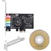 Joskeijky Scheda audio PCIe 5.1, Scheda Surround PCI Express Audio SteReO 3D con Ad Alta Prestazioni Scheda Audio PC Chip CMI8738