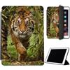 Mixroom - Custodia per iPad Pro 11 Pollici Modello 2018 1a Gen. (A1980 A2013 A1934 A1980) Cover Case Prottetiva Pieghevole Supporto Stand Disegno Tigre LN03