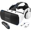 PUCIO 2023 Nuovo Occhiali VR 3D Visore Realtà Virtuale con Cuffie e Controller,Occhiali Virtuali per Giochi e Film,VR Headset Compatibile con Tutti Gli Smartphone da 4,7-7,8,Regali di Natale Particolari (