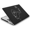 HLAAJJX Custodia Protettiva per Macbook Pro 16 pollici Modello A2141 con Touch Bar e Touch ID 2020 Uscita, Sottile Rigida Case Cover Plastica Duro Custodia, Disegno lineare