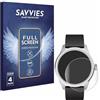 savvies 4 Pezzi Full-Screen Pellicola Protettiva per Withings ScanWatch 2 (42 mm) Full Cover Pellicola Copertura [Completa Trasparente, 3D Curved]