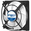 ARCTIC F12 Pro TC - 120 mm Ventola con Temperatura Controllata, Sistema Anti-Vibrante, Ventilazione 400-1300 RPM, 0,3 Sone - Nero / Bianco