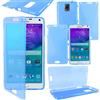 ebestStar - Cover Compatibile con Samsung Note 4 Galaxy N910F Custodia Silicone Portafoglio Gel TPU, Protezione Anti Shock AntiGraffio Antiscivolo, Blu [Apparecchio: 153.5 x 78.6 x 8.5mm, 5.7'']