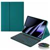 JZCZMCE Custodia con Tastiera per Lenovo Tab M10 FHD Plus (2a Generazione) 10,3 (TB-X606F/TB-X606X), Tastiera Retroilluminazione Magnetica Staccabile Senza Fili con Mouse Bluetooth,Dark Green
