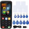XIXEI X7 NFC RFID Card Copier Reader Writer Duplicatore per controllo accessi fibbie ID 125KHz e schede IC da 13,56 MHz con 5 schede UID, 5 portachiavi UID e 5 portachiavi T5577